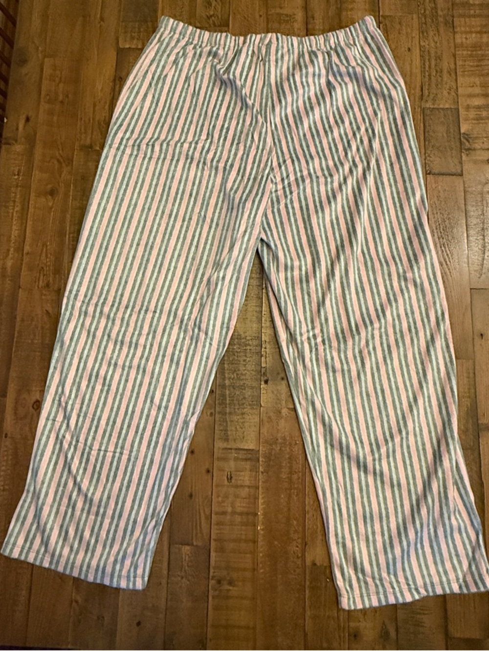 Earth Angels Pink & Gray Micro-Fleece Pajama Set Top and Bottom XL - Picture 5 of 10